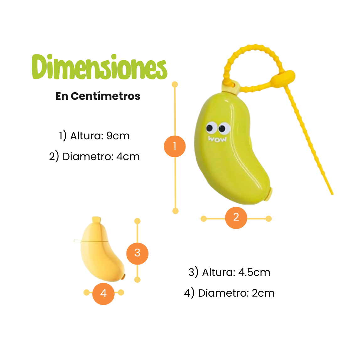 Estuche para Cepillo de Dientes en Forma de Banana